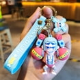 thumbnail image 2 of LLavero de Anime de una pieza, llaveros Kawaii, Luffy, Chopper, Zoro, Franky, juguetes para niños, Robin Nami, Sanji, llavero de coche, regalos, 2 of 5