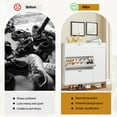 thumbnail image 5 of Ktaxon Modern Shoe Cabinet for Entryway 3 Flip Drawers & 1 Cabinet Shelves Rack and Storage Drawer, Wooden  White, 5 of 20