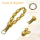 thumbnail image 3 of Uxcell 2 Pcs Correa para Muñeca de Teléfono con Puntos de Sujeción, Pulsera de Lanyard para Teléfono Celular Hecha a Mano para Mujeres y Niñas, Amarillo Oscuro, 3 of 7