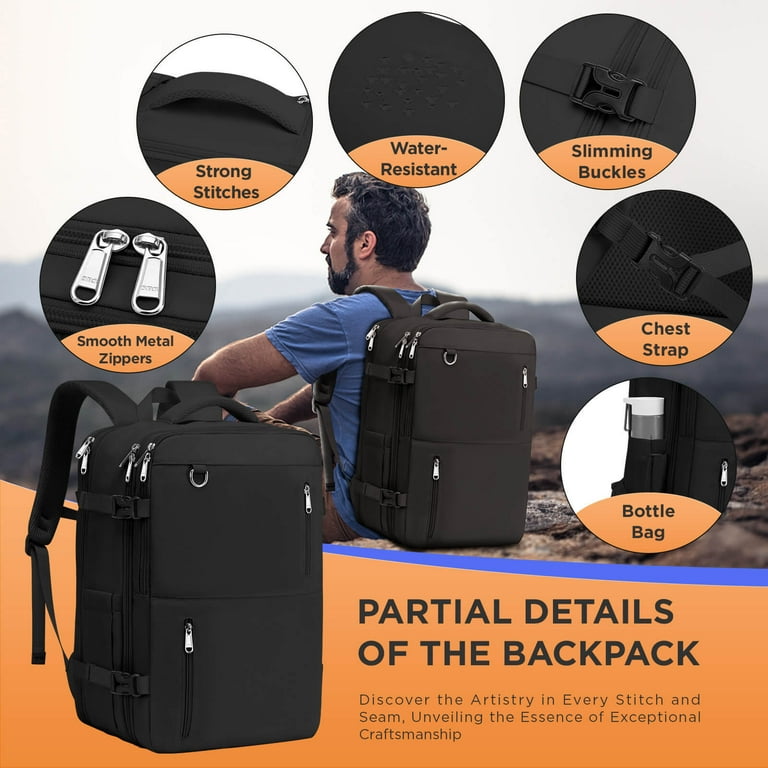 Xj-home Extra Large Carry On Backpack Flight Approved, Expandable Travel Backpack for Women Men, Waterproof Personal Item Backpack Airline Approved, Xj-home Extra Large Carry On Backpack Flight Approved, Expandable Travel Backpack for Women Men, Waterproof Personal Item Backpack Airline Approved,