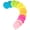 Blue, Green, Yellow, Pink, variant on (12 Pads) Bubble Sticky Notes 3x3 Inches,Cute Bright Colors Self-Stick Pads, Easy to Post for Home, Notebook, 72 Sheets/pad
