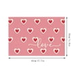 thumbnail image 3 of SugarBloom Valentine's Day Placemats, Red Heart Design, 12"x18" Holiday Table Mats for Wedding, Party, Kitchen Dining Decoration, Love Theme,C, 3 of 3