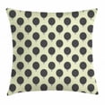 thumbnail image 1 of Hedgehog Throw Pillow Cushion Cover, Geometric Hedgehog Pattern on an Off White Backdrop Abstract Animal, Decorative Square Accent Pillow Case, 24 X 24 Inches, Grey Dark Taupe and Cream, by Ambesonne, 1 of 2