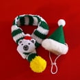 thumbnail image 2 of FurryElves Cozy Pet Christmas Decoration Santa Hat" - With a Diameter of 3.15in and a Height of 4.33in, Adjustable Size., 2 of 5