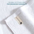 thumbnail image 2 of Casa Platino Washcloths 12 Pack, Luxury Cotton Bathroom Washcloths, Soft Washcloths for face 13"x13" Wash Cloths - White, 2 of 7