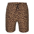 thumbnail image 4 of Kdxio Leopard Printed Pattern Mens Casual Shorts - Drawstring Summer Beach Sports Shorts for Men, 4 of 9