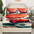thumbnail image 2 of Erosebridal Sports Car Fitted Sheet Queen, Speed Racing Bedding Set Queen Size, Red 3 Pieces（No Top Sheet）, 2 of 6