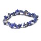 thumbnail image 1 of Xiao Hua Pulsera de cuentas hecha a mano, ideal para hombres y mujeres, con piedras naturales irregulares (azul oscuro), 1 of 5