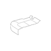 Genuine OE Audi Cushion Cover - 4L0-883-405-F-URW