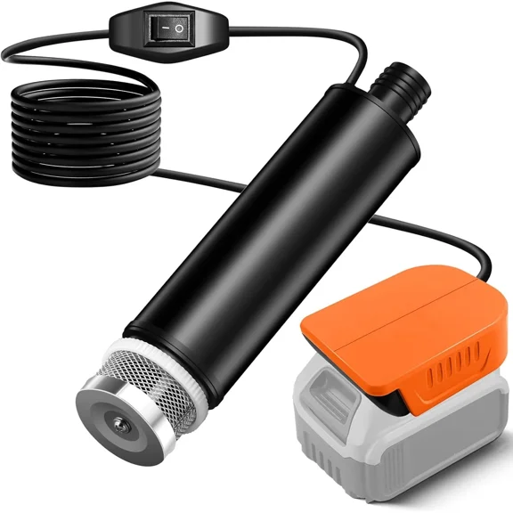 Portable Water Pump For Dewalt 20V Battery 500GPH with Sediment Filters Pool