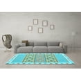 thumbnail image 3 of Ahgly Company Indoor Rectangle Abstract Light Blue Contemporary Area Rugs, 8' x 12', 3 of 4