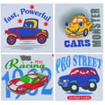 thumbnail image 6 of ToBeInStyle Boy's Pack of 4 Ultra-Soft Cotton Tank Tops - Cars - 8 Years Old, 6 of 6