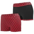 thumbnail image 2 of Augusta XL Ladies Impress Shorts Red Plexus Print/Black 1227, 2 of 2