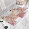 thumbnail image 3 of Pioneer Flower Floral Print Flannel Non Slip Door Rugs,Washable Door Mats Indoor,Decorative Door Mats,Dirt-Resistant and Absorbent Doormat for Entrance,Bedroom,Kitchen,Bathroom,31.5"x17", 3 of 4