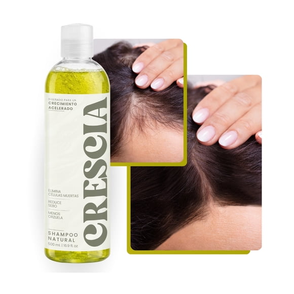 Shampoo Crescia 500ml. | Crecimiento Capilar con Romero y Biotina