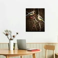 thumbnail image 2 of Nawypu Peek A Boo Cedar Waxwings Canvas Wall Art, 2 of 4