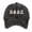 Black, variant on Women's Hard Top Ghost Printed Baseball Cap for Big Head Circumference, Washed Distressed Solid Color Curved Brim Cotton Halloween Cap for Running Gardening Vacation, High Crown Messy Bun Hat Black