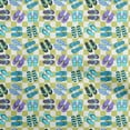 thumbnail image 1 of oneOone Cotton Poplin Lime Green Fabric Beach Slipper Sewing Craft Projects Fabric Prints By Yard 42 Inch Wide, 1 of 4