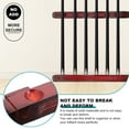thumbnail image 3 of 1 Set Wall-mounted Rod Storage Rack Six Holes Billiards Pole Display Rack Wood Cue Rack, 3 of 8