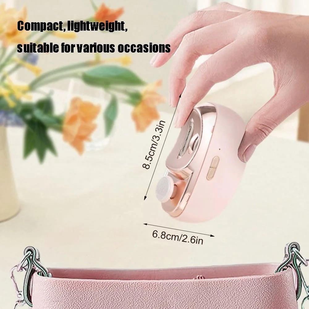 2026 New 3 in 1 Automatic Electric Nail Clipper with Polishing, Two-Speed Adjustment Electric Toe Nail Clippers Nail Cutter with Light for Baby, Adults, Seniors