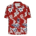 thumbnail image 6 of ZRGHAOYLQ Mens Hawaiian Shirt Short Sleeve Button Down Beach Shirts Tropical Summer Floral Graphic Tees Big and Tall Plus Size Tshirts, 6 of 6