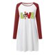thumbnail image 4 of Vestido suelto informal de manga larga con estampado navideño y cuello redondo para mujer Fridja  nbo1108, 4 of 6