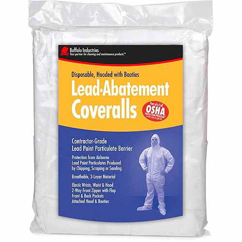 Buffalo Industries 68440 Medium Disposable Lead Abatement Coveralls by Buffalo Industries
