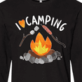 thumbnail image 4 of Inktastic I Love Camping- Campfire, Hot Dog, Marshmallows Long Sleeve T-Shirt, 4 of 5
