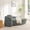 Dark Gray, variant on Modern Oval Single Lazy Sofa Chair with Integrated Backrest, Side Armrest & Pillow, Compact Space-Saving Lounge Chair for Living Room, Bedroom, Green