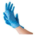 thumbnail image 1 of Guantes De Nitrilo, Desechables, Talla M - Caja C/100 Piezas Color Azul Unidades por envase 100, 1 of 2