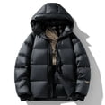 thumbnail image 3 of Nueva chaqueta de plumón negra y dorada para hombre, corta, brillante, gruesa, de invierno, tendencia salvaje, ropa para parejas, chaqueta de plumón de pato blanco para hombre, 3 of 5