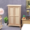 thumbnail image 3 of Vogacara Mini vitrina para casa, casilleros de de doble puerta DIY en miniatura, accesorio de muebles Retro de microescena, sala de estar de color Type2 NO2 Vogacara FN011095-04, 3 of 6