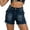 Blue, variant on Denim Shorts for Women High Adjustable Waist Button Front Jean Shorts Y2K Summer Fashion Ripped Cut-Off Shorts Blue S