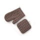 thumbnail image 1 of Naiovety Guantes para horno Anti escaldado Resistente al calor Manoplas para hornos Agarraderas Elementos de celosía Conjuntos de agarraderas Herramientas y accesorios para hornear Café, 1 of 6