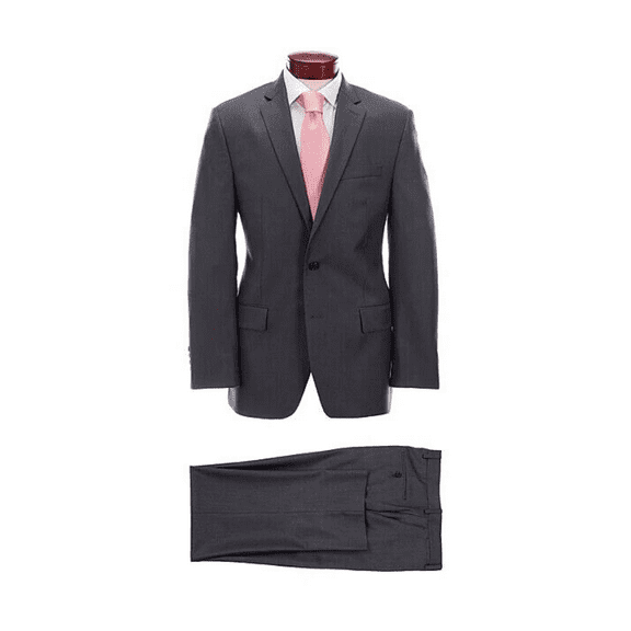 Ralph Ralph Lauren NOTT21SXD060 Classic Fit Solid Charcoal Wool Suit 40Reg 34W