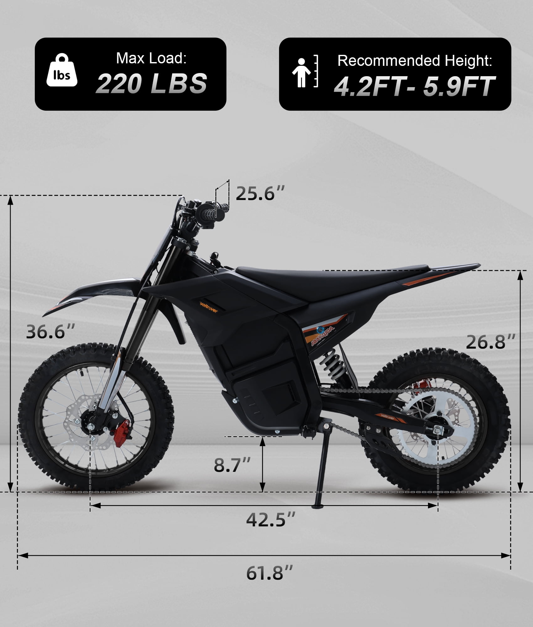 Electric Dirt Bike for Adults & Teens 13+, 2000W Off-Road Electric Motorcycle, 48V 21Ah Removable Battery, 37MPH Fat Tire E Dirt Bike with Hydraulic Brakes, Family Trail Riding Gift-Black