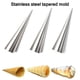 thumbnail image 2 of Moldura De Cono Cónico Molde De Acero Inoxidable Croissants Moldes De Bocina,12 Piezas Yuarrent HA017679-00, 2 of 7