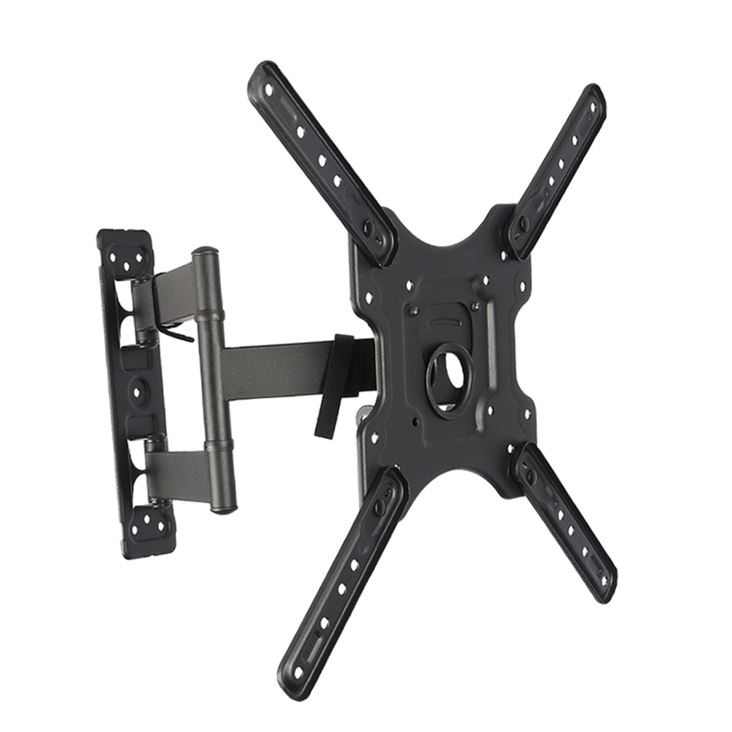 UPKOCH Black Rotated Holder Stretchable TV Wall Mount for Flat Panel TV with Steel Construction 32 to 58 Inches