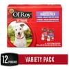 (12 Pack) Ol' Roy Mini Chunks in Gravy Variety Pack Wet Dog Food, 5.3 oz