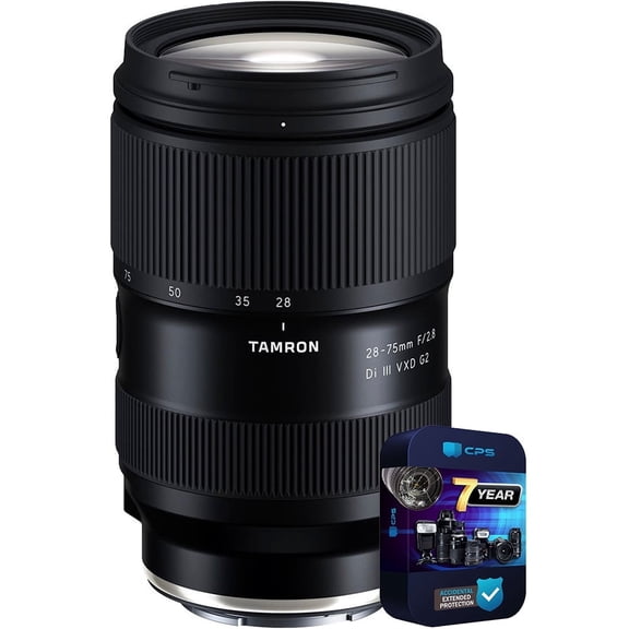 Tamron AFA063Z700 28-75mm F2.8 Di III VXD G2 Lens for Nikon Z-Mount Full-frame Mirrorless A063 Bundle with 7 YR CPS Enhanced Protection Pack
