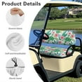 thumbnail image 6 of Yuyamidu Hibiscus Golf Cart Back Rest Seat Covers Palm Leaves Club Cart Seat Cover Travel Sports Cart Seat Cushion Covers for 2 Person Seats Golf Cart Accessories, 2 Pack, 6 of 7