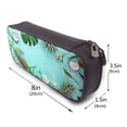 thumbnail image 3 of Picia Tropical Pineapple Pattern Large Capacity PU Leather Pencil Case Organizer Pen Marker Holder Double Zipper Storage Bag Big Pencil Pouch for College Office, 3 of 6