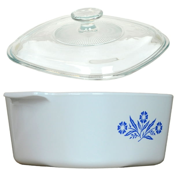 CorningWare A3B 3L Pyroceram Cornflower Blue Stove Top Food Casserole