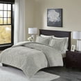 thumbnail image 6 of Home Essence Alivia Medallion Ultra Plush Comforter Mini Set, Twin, Grey, 6 of 9