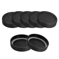 thumbnail image 1 of Unique Bargains Mason Jar Lids, 10 pack Plastic Storage Lids with 10pcs Silicone Ring, Regular Mouth (Black), 1 of 4