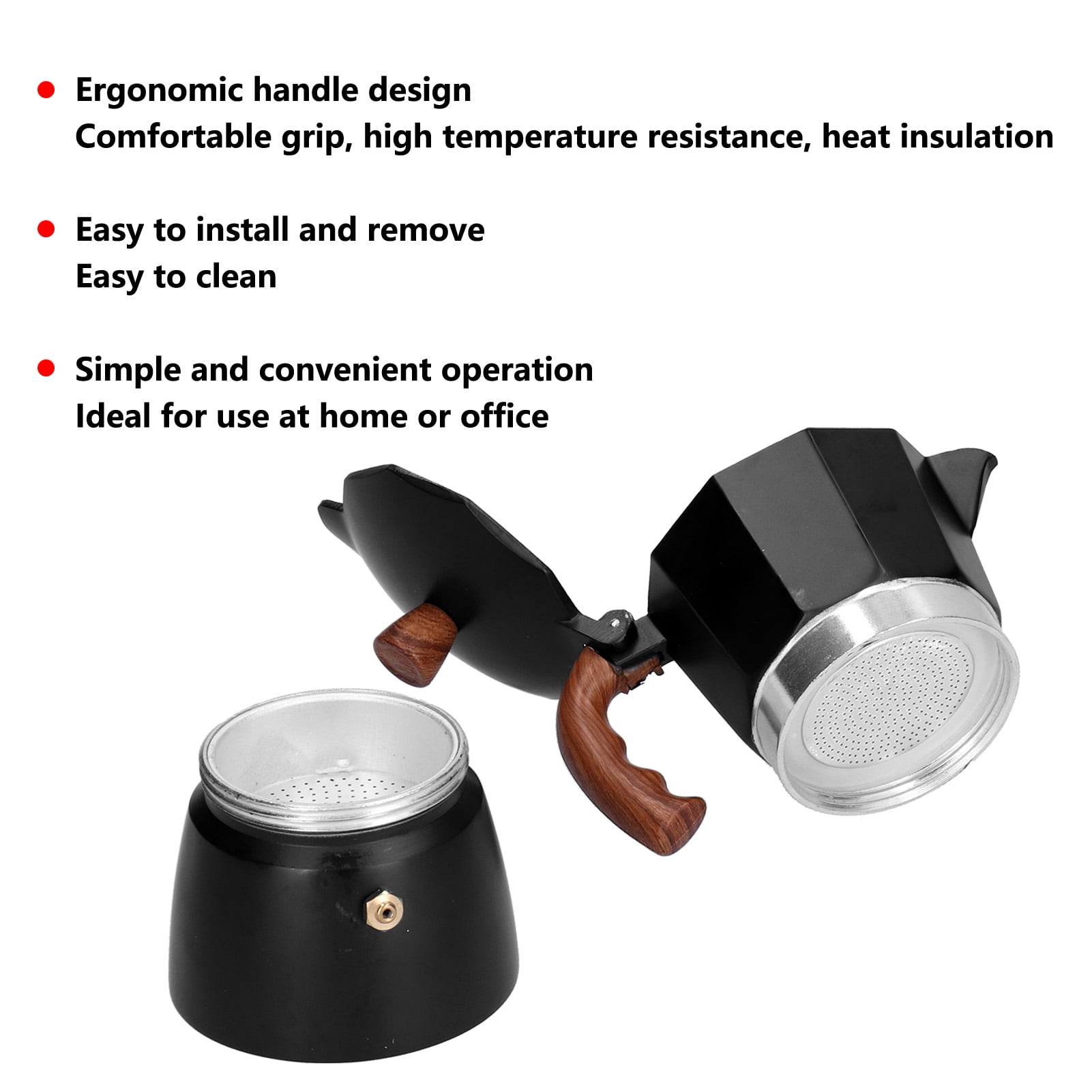 Bruntmor Espresso Coffee Maker - Manual Espresso Coffee Machine - Portable  Coffee Brewer, Moka Pot, Coffee Percolator - Stovetop Coffee Maker for
