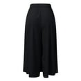 thumbnail image 6 of Women's Casual Pants High Waisted Elastic Waist Flowy Wide Leg Palazzo Pants For Daily Wear Vacation Comfortable Soft Breathable, 6 of 6