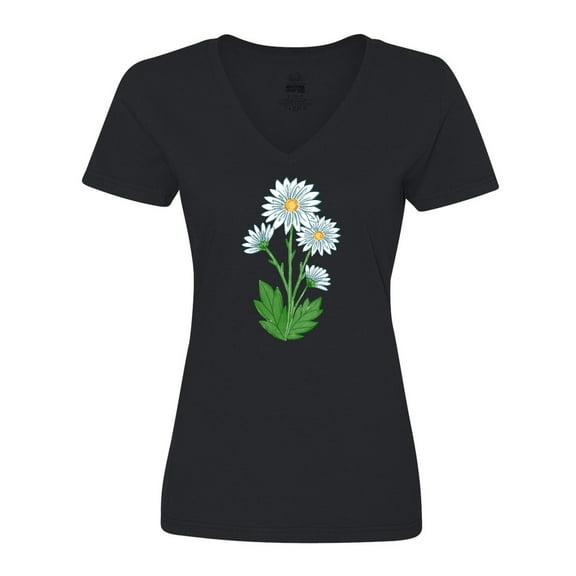 Inktastic Daisy Flower Women's V-Neck T-Shirt