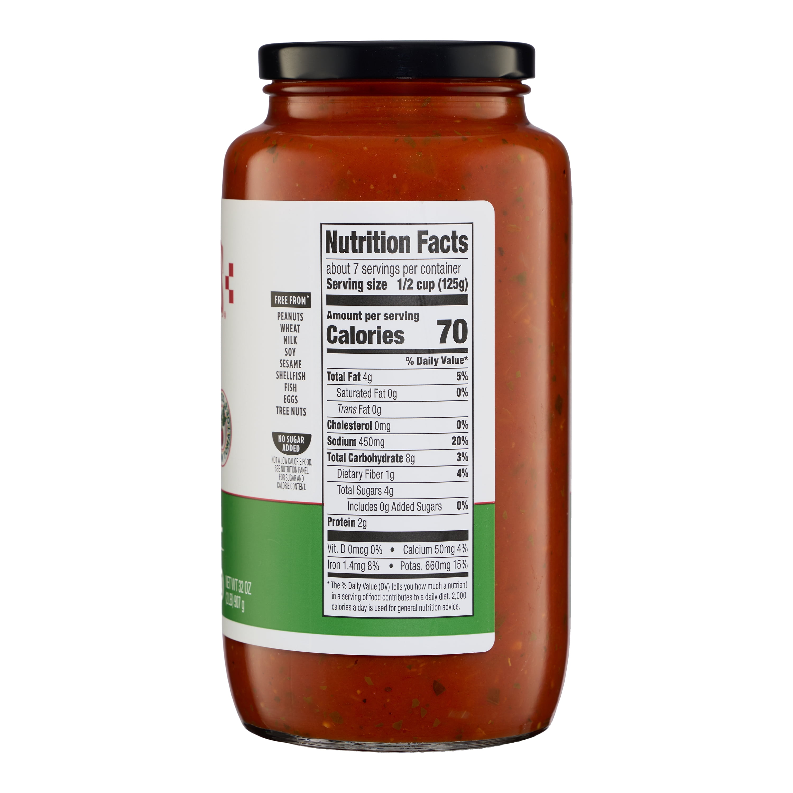 Grimaldi's Tomato Basil Pasta Sauce 32oz Jar, Non-GMO, Gluten-Free, Kosher