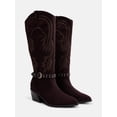 thumbnail image 2 of Madden NYC Women's Faux Suede Western Buckle Boots, 2 of 6